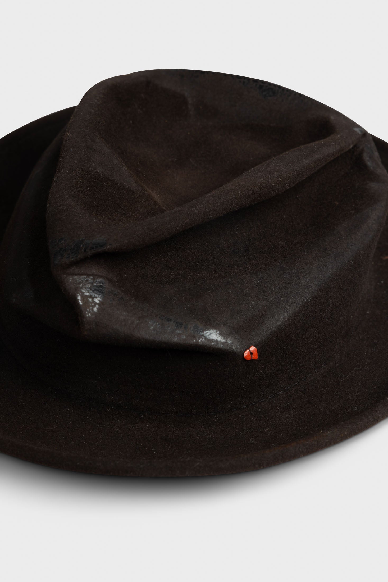 SUPERDUPER | HOBO Hot and Crushed — Burnt Brown Felt Hat
