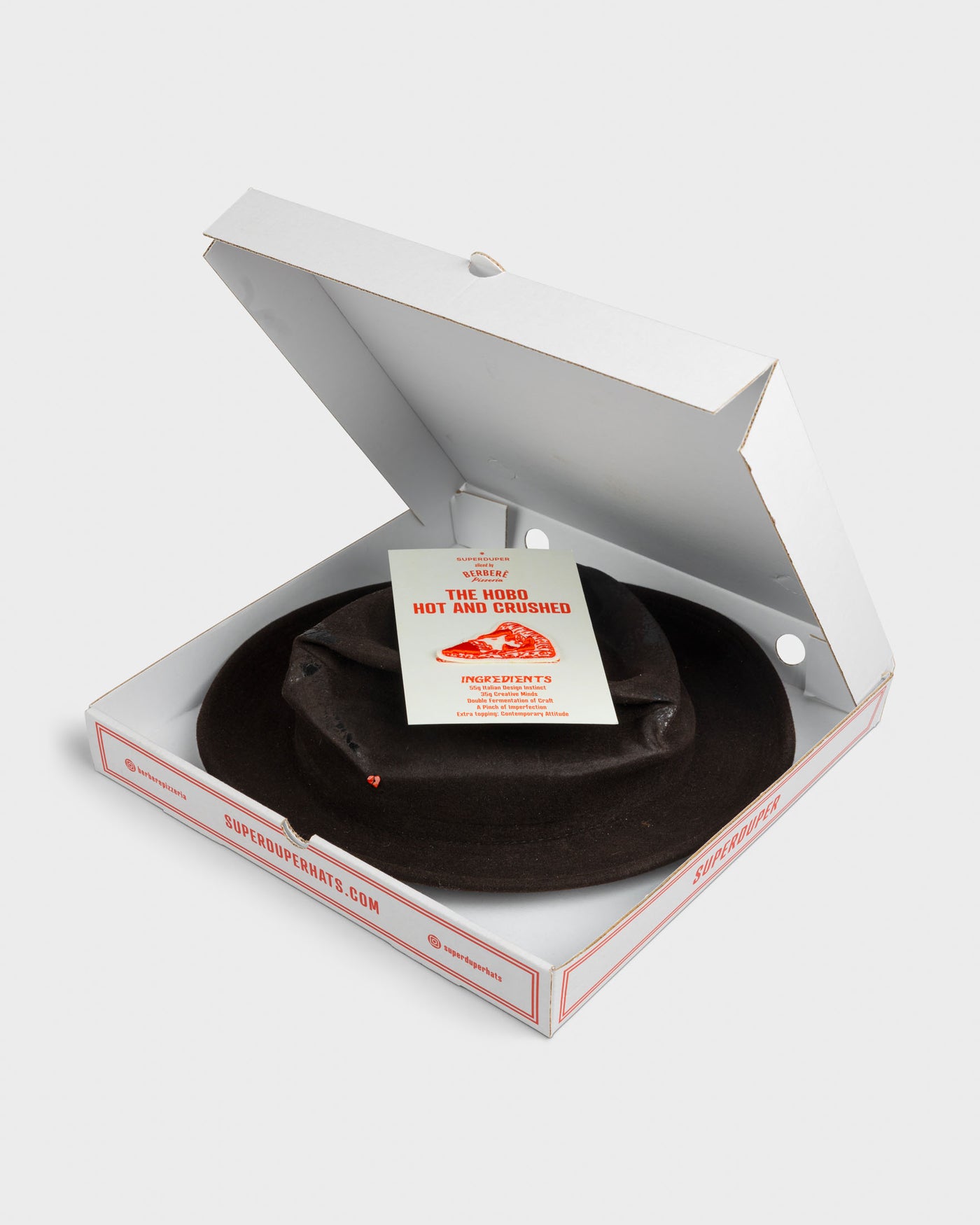 HOBO hat BURNT BROWN — SUPERDUPER x Berberè HOT AND CRUSHED