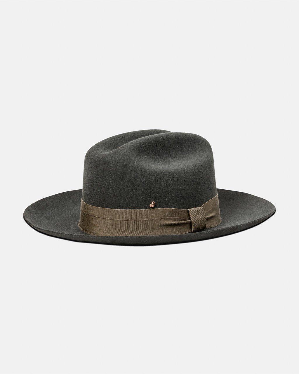 ハット Suede Wide-Chaeng Hat Oscar (4 colors) Women's suede 10cm wide Brim Fedora hat Men's autumn and